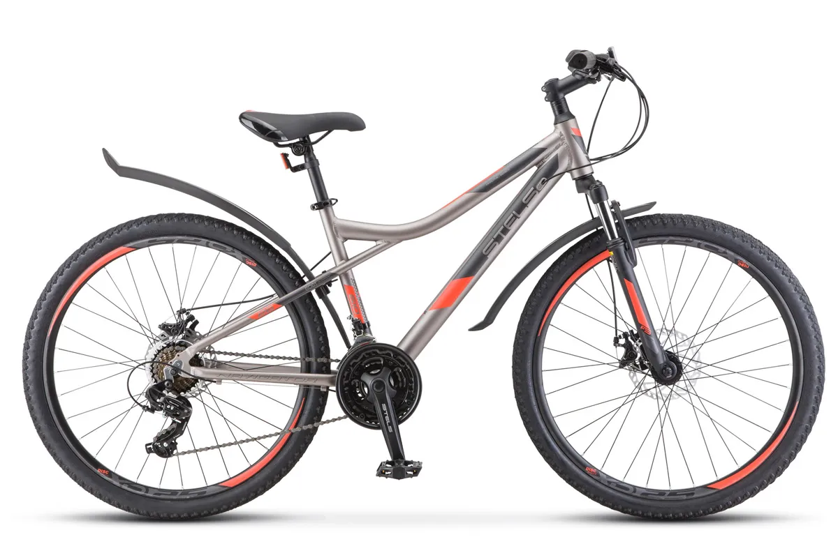 Велосипед STELS Navigator-610 MD 26"   14" Серый/красный 2018 V050